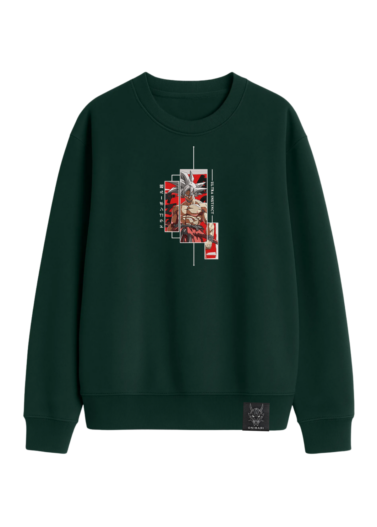 Crewneck Goku Ultra Instinto Recuadros