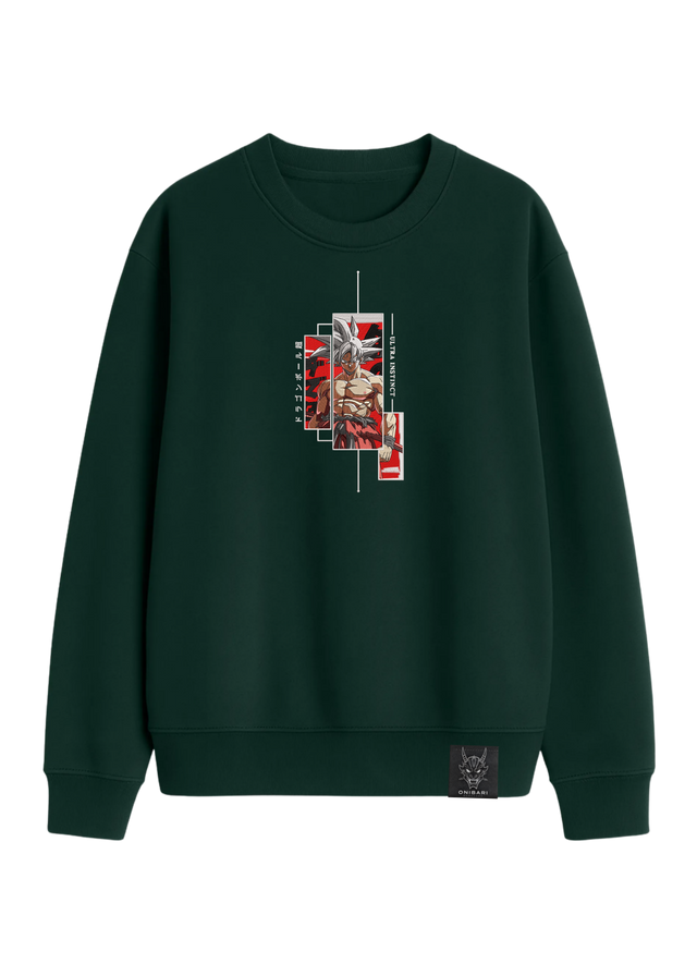 Crewneck Goku Ultra Instinto Recuadros