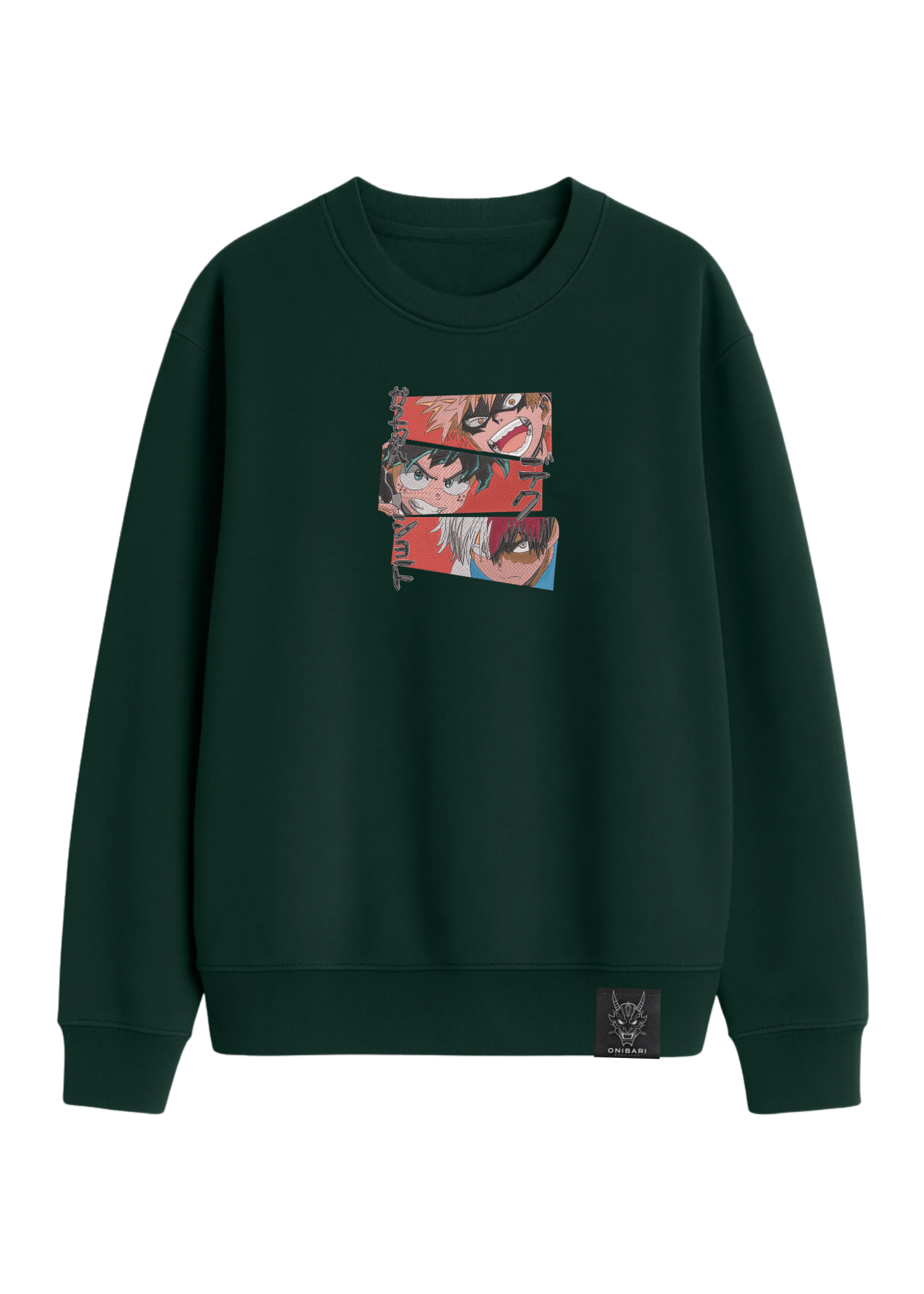 Crewneck Midoriya, Bakugo & Todoroki