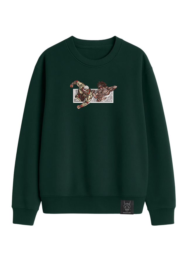 Crewneck Titán De Ataque VS Titán Acorazado