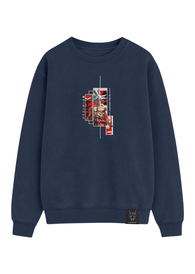 Crewneck Goku Ultra Instinto Recuadros