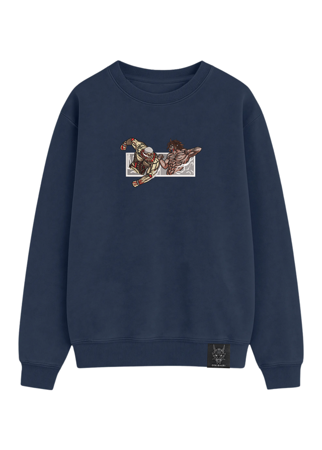 Crewneck Titán De Ataque VS Titán Acorazado