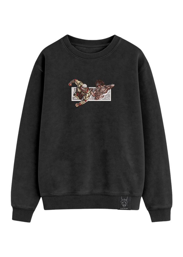 Crewneck Titán De Ataque VS Titán Acorazado