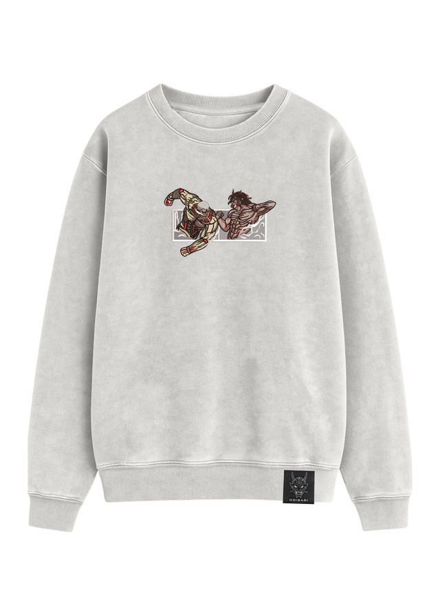 Crewneck Titán De Ataque VS Titán Acorazado