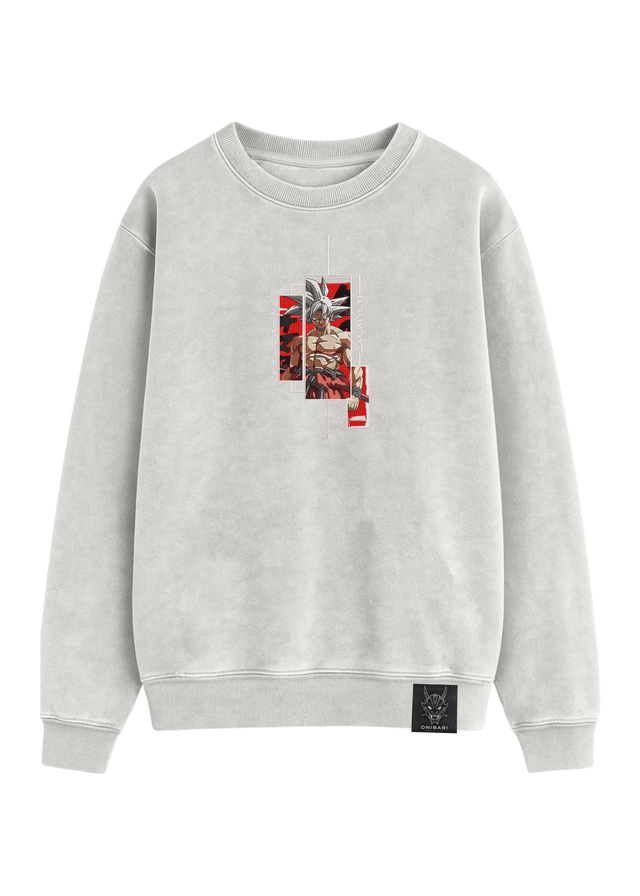 Crewneck Goku Ultra Instinto Recuadros