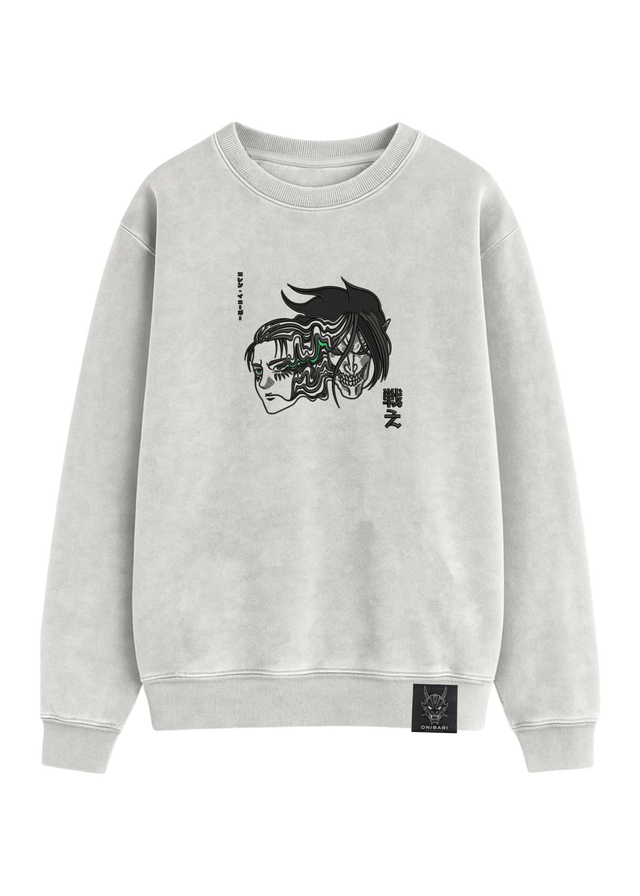 Crewneck Eren Yeager & Titán De Ataque