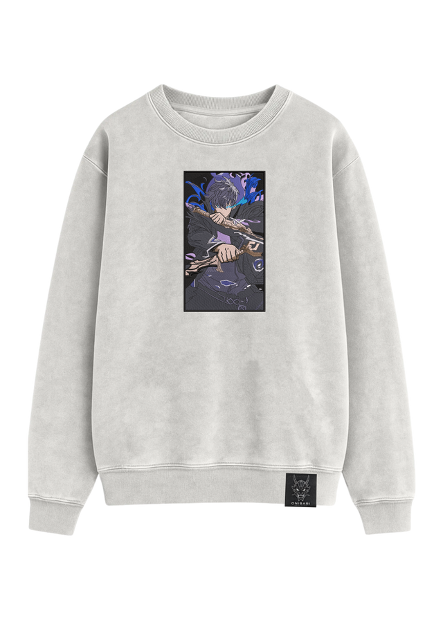 Crewneck Solo Leveling Sung Jin Woo Rectángulo