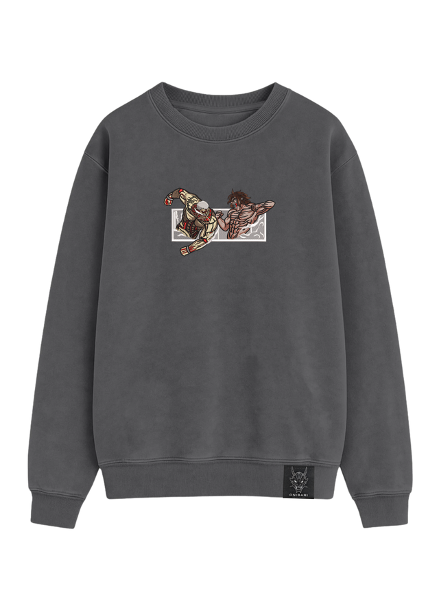 Crewneck Titán De Ataque VS Titán Acorazado