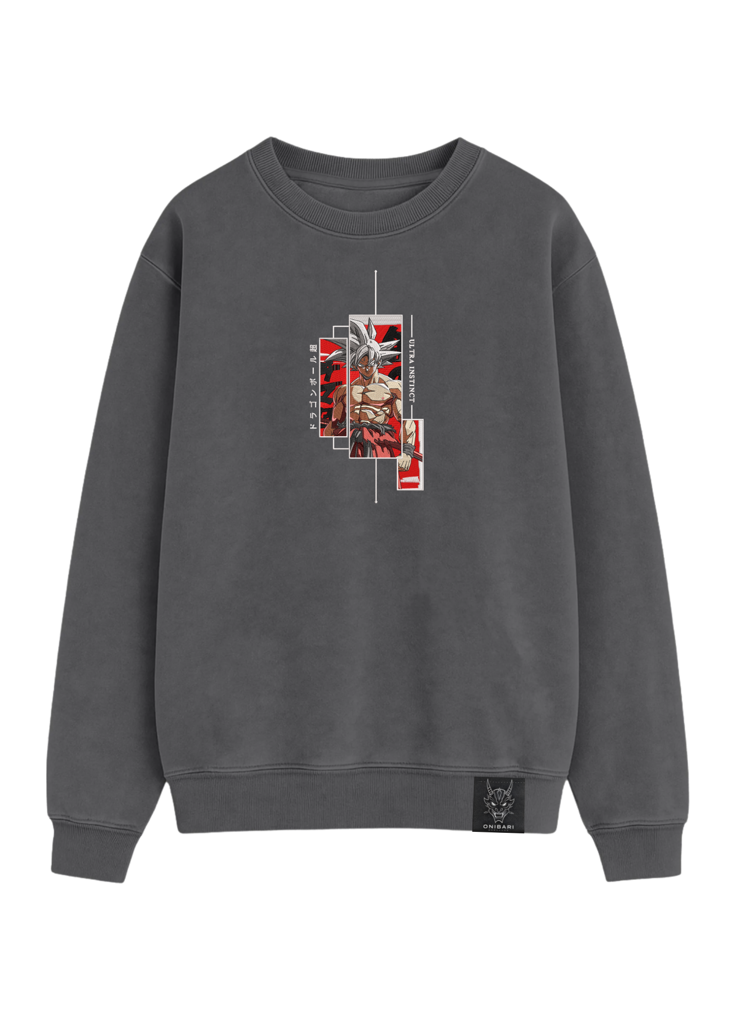 Crewneck Goku Ultra Instinto Recuadros