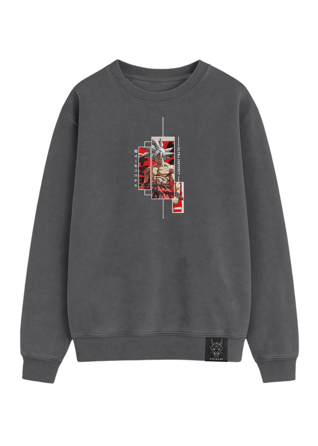 Crewneck Goku Ultra Instinto Recuadros