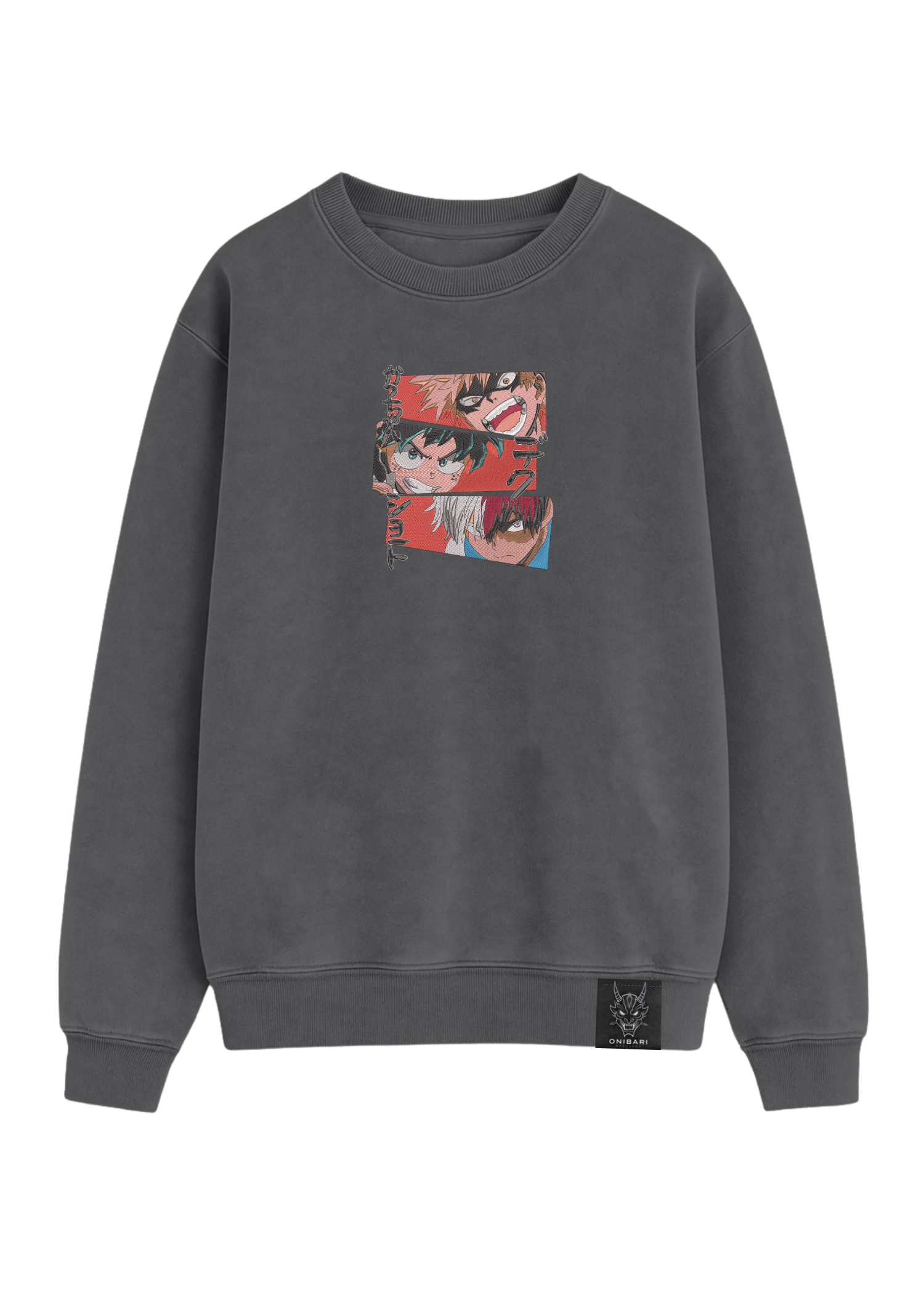 Crewneck Midoriya, Bakugo & Todoroki