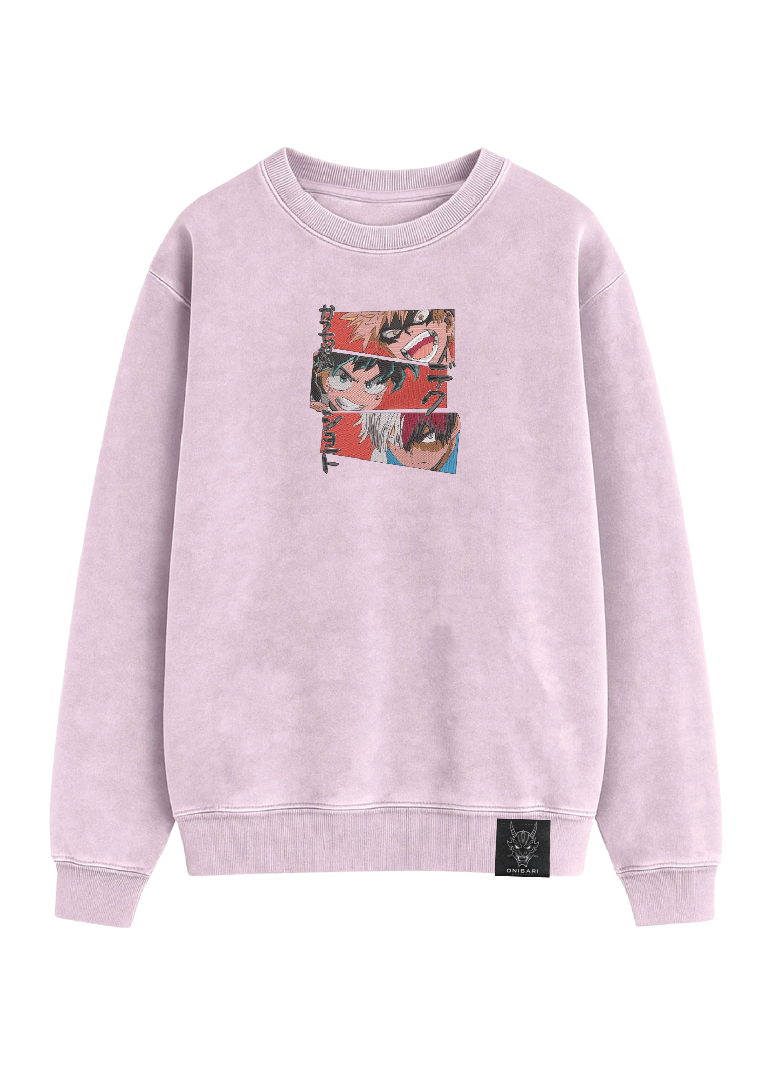 Crewneck Midoriya, Bakugo & Todoroki