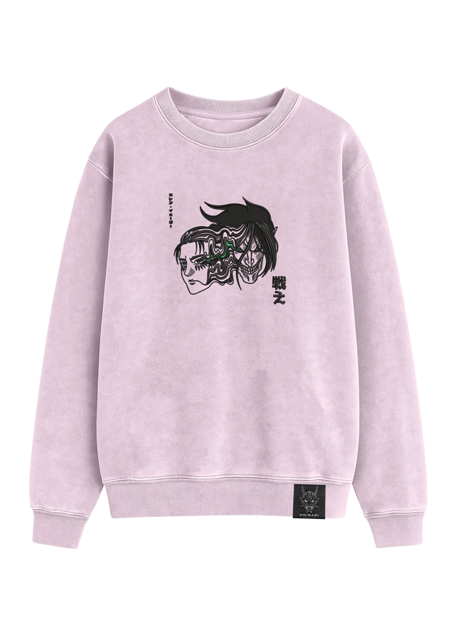 Crewneck Eren Yeager & Titán De Ataque
