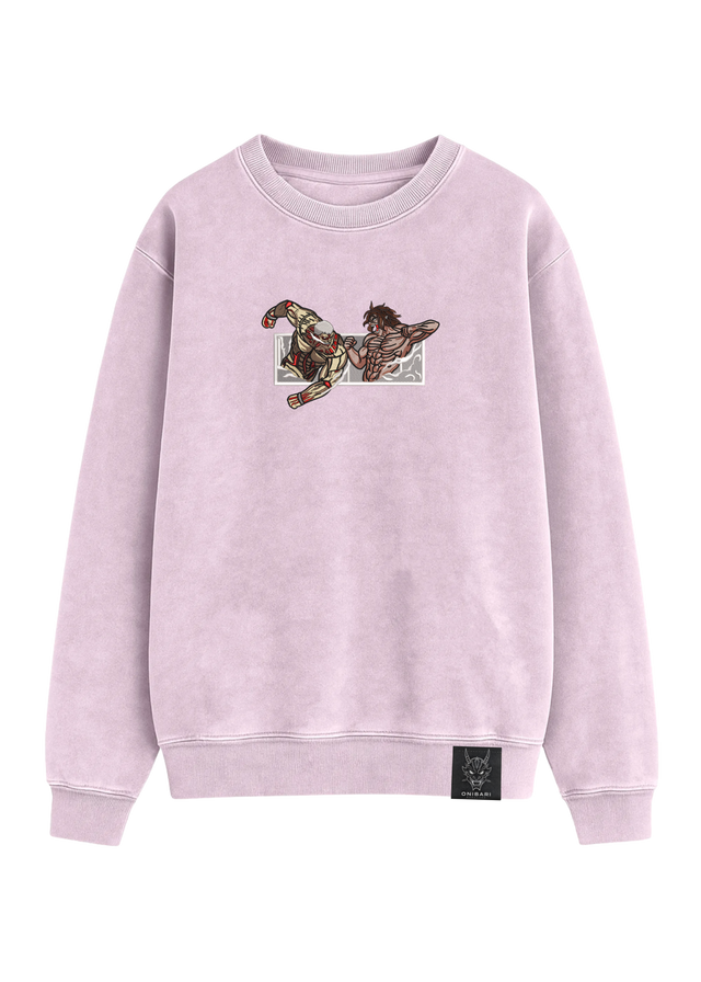 Crewneck Titán De Ataque VS Titán Acorazado