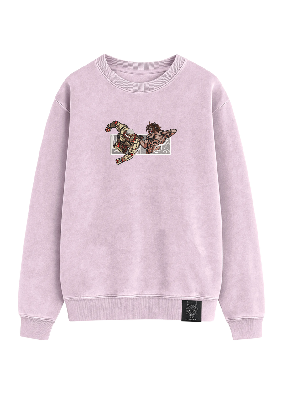 Crewneck Titán De Ataque VS Titán Acorazado