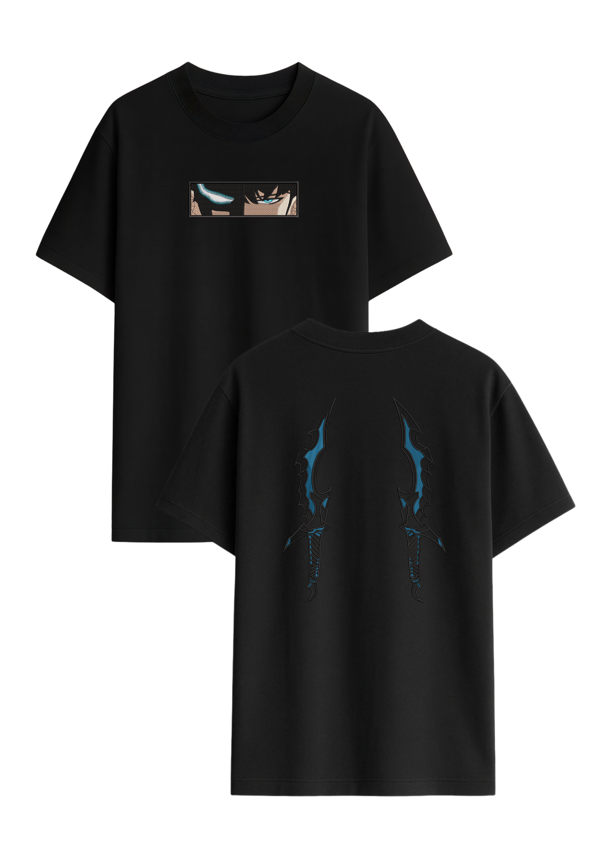 Camiseta Solo Leveling Sung Jin Woo Ojos Y Dagas
