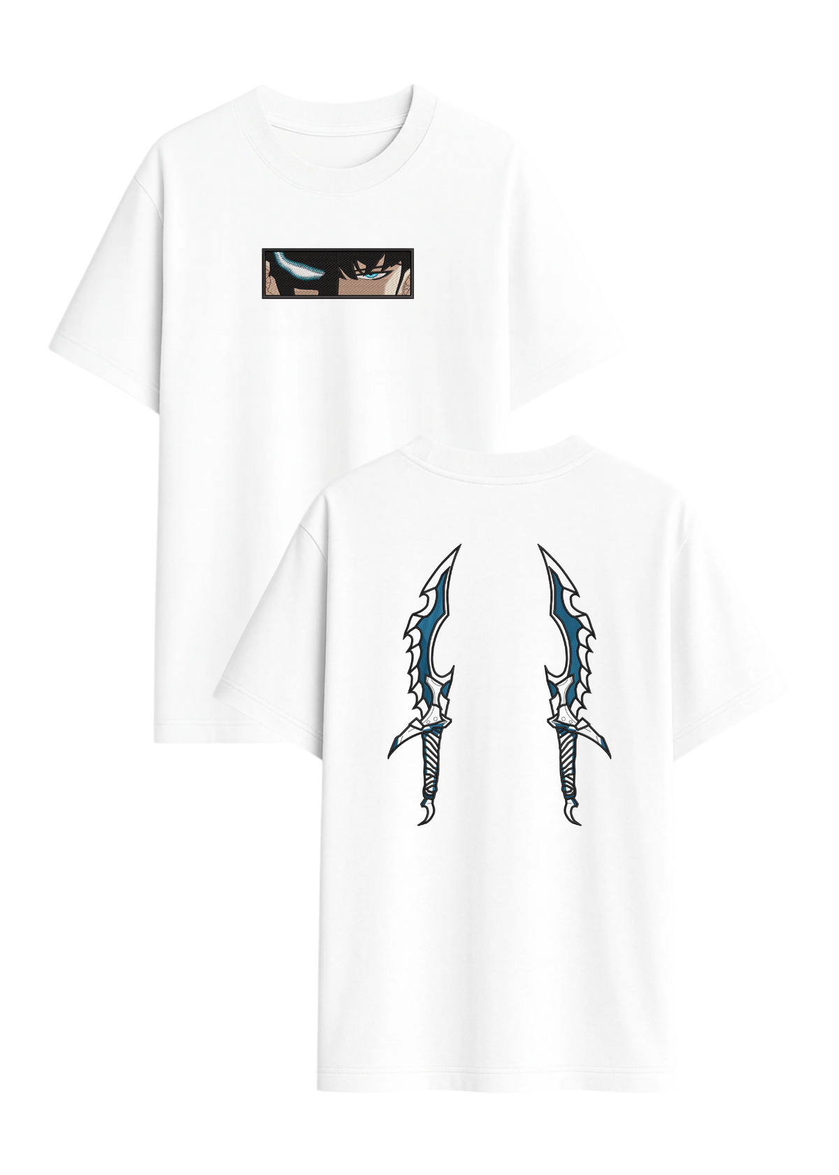 Camiseta Solo Leveling Sung Jin Woo Ojos Y Dagas