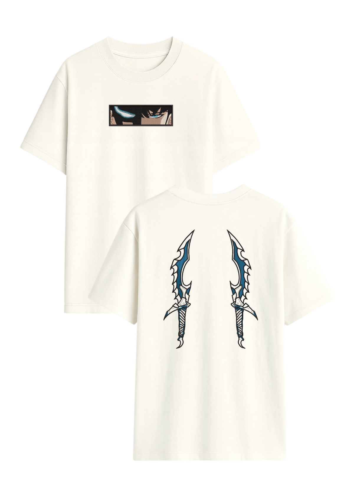 Camiseta Solo Leveling Sung Jin Woo Ojos Y Dagas