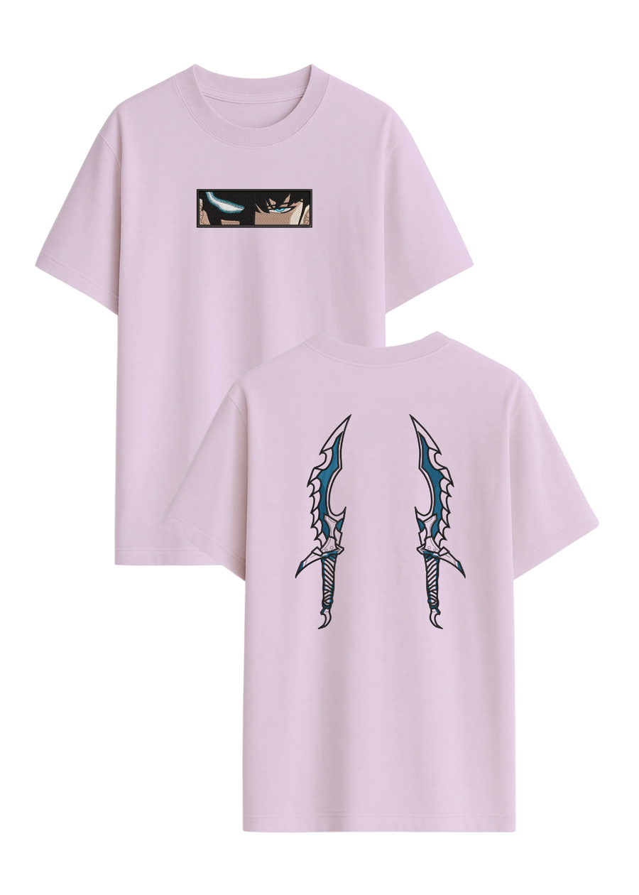 Camiseta Solo Leveling Sung Jin Woo Ojos Y Dagas