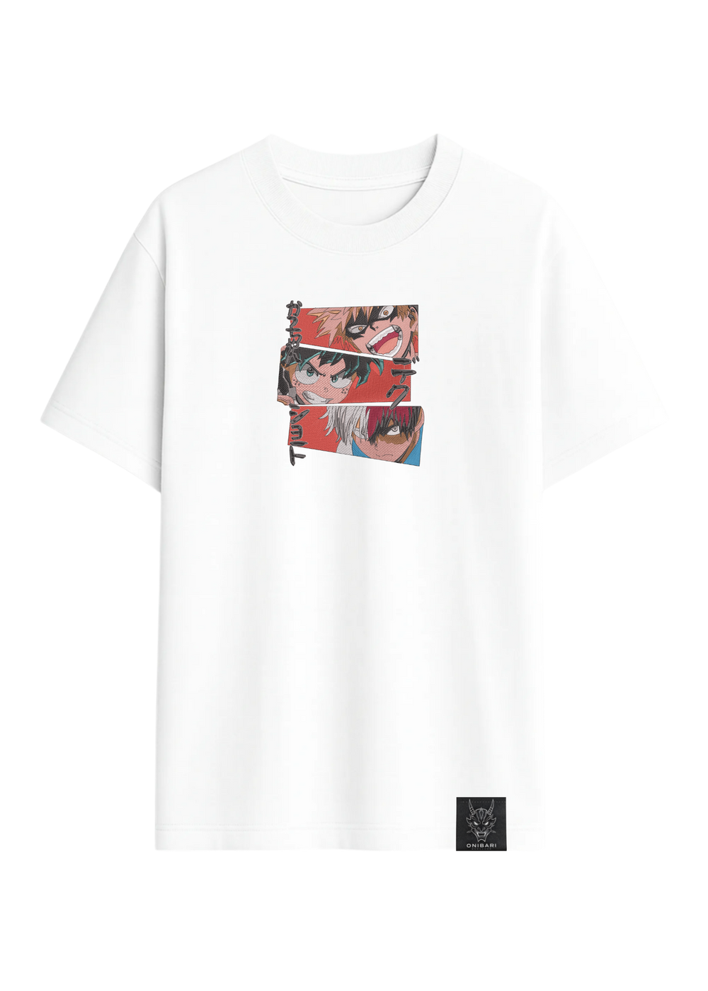 Camiseta Midoriya, Bakugo & Todoroki