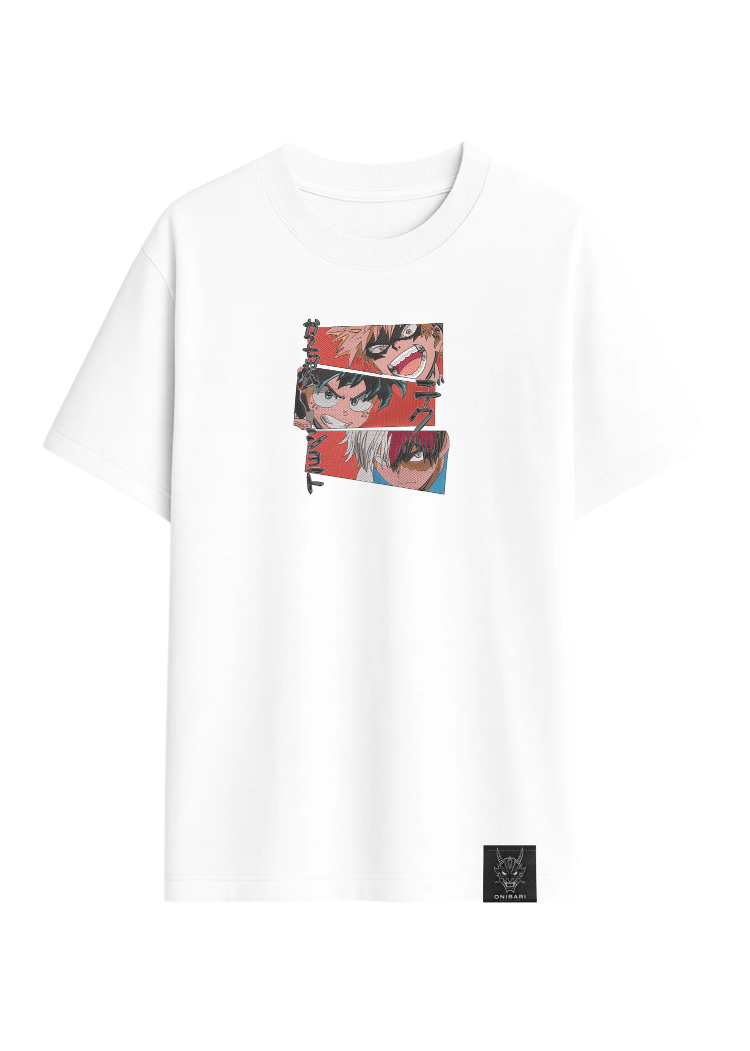 Camiseta Midoriya, Bakugo & Todoroki