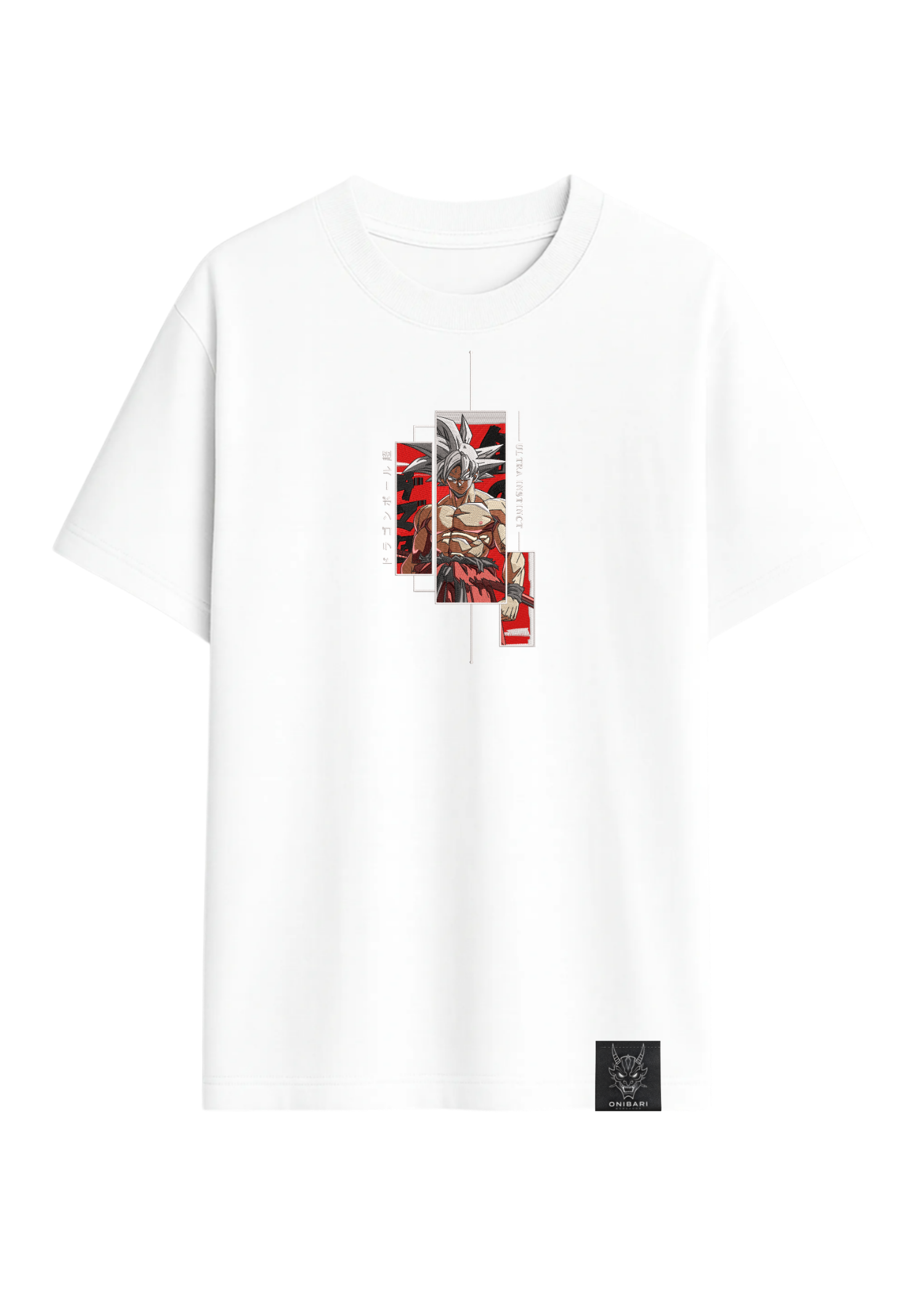 Camiseta Goku Ultra Instinto Recuadros