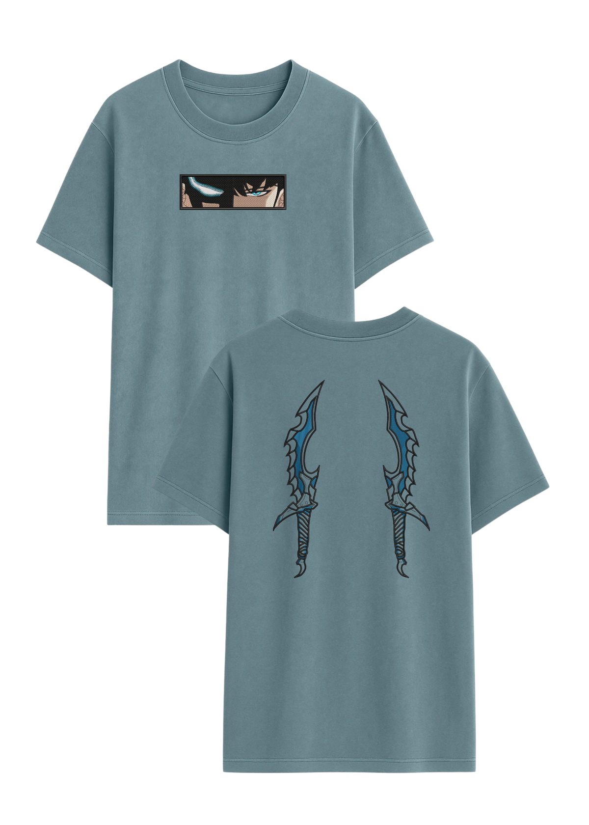 Camiseta Solo Leveling Sung Jin Woo Ojos Y Dagas