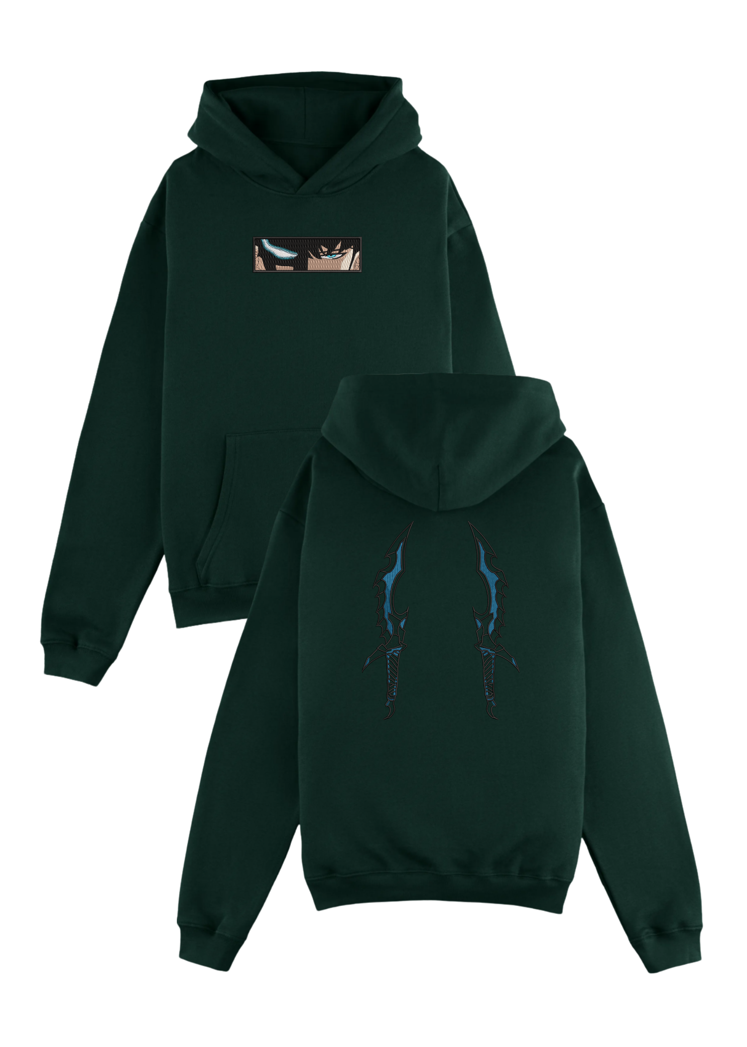 Hoodie Solo Leveling Sung Jin Woo Ojos Y Dagas