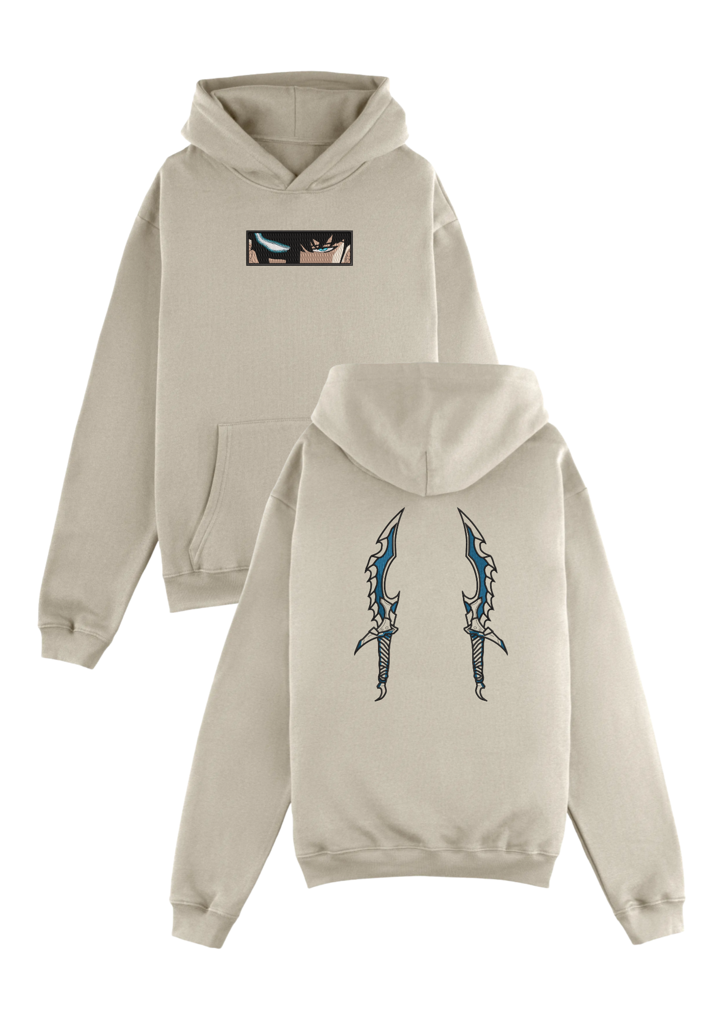 Hoodie Solo Leveling Sung Jin Woo Ojos Y Dagas