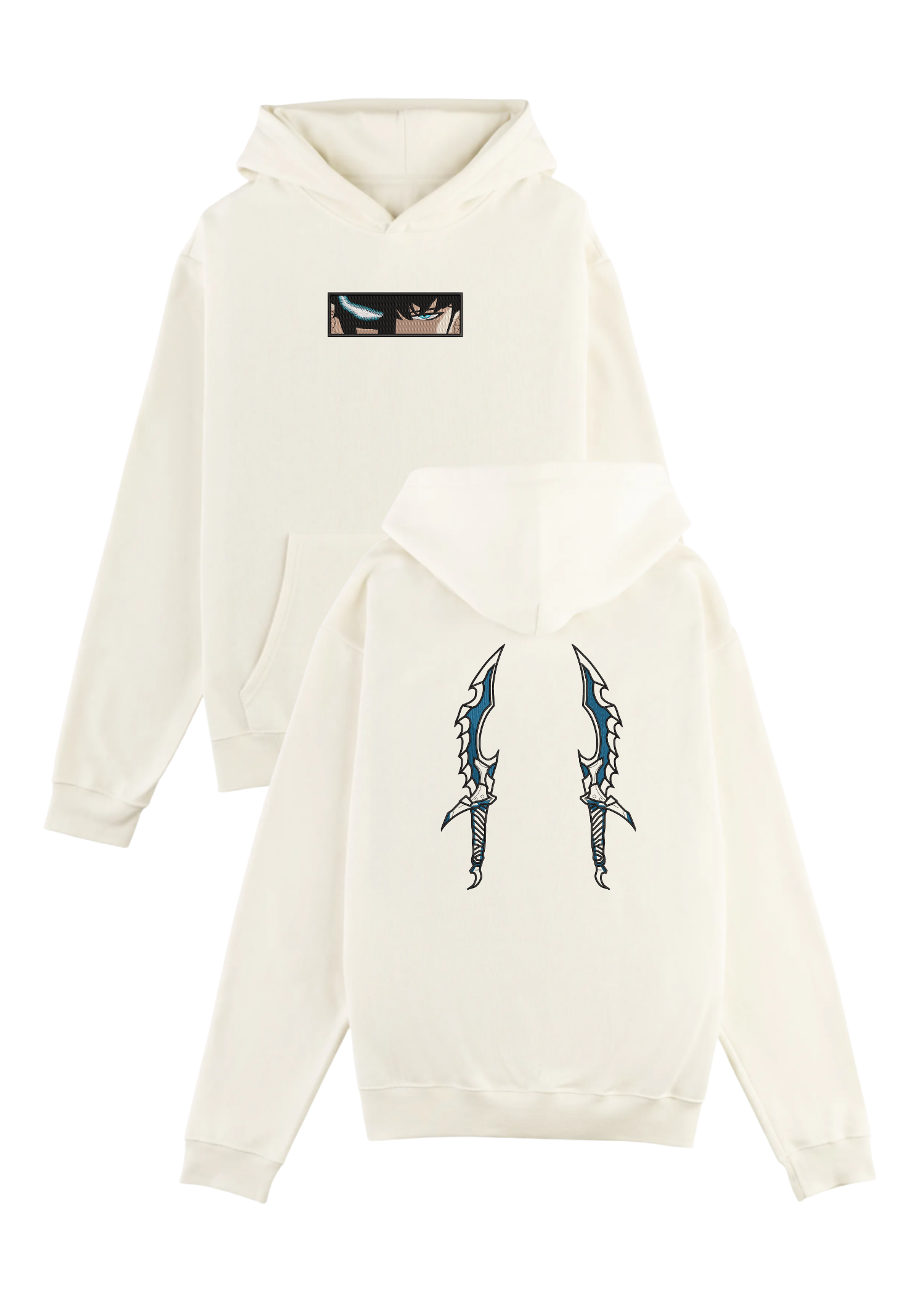 Hoodie Solo Leveling Sung Jin Woo Ojos Y Dagas