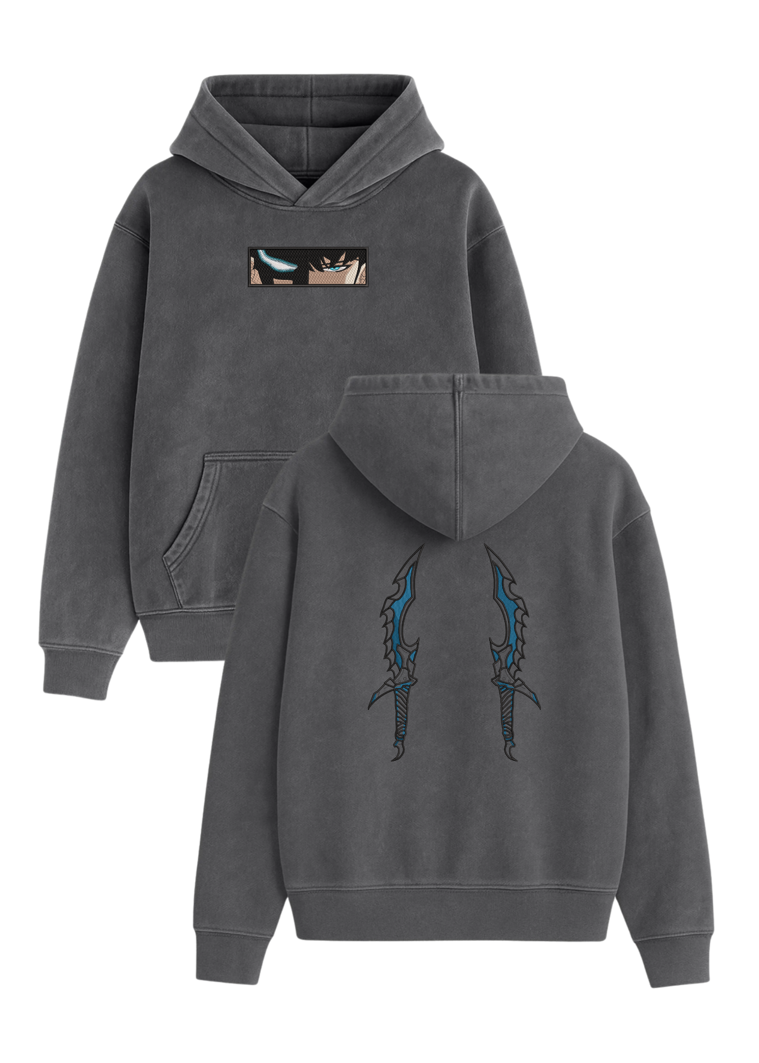 Hoodie Solo Leveling Sung Jin Woo Ojos Y Dagas