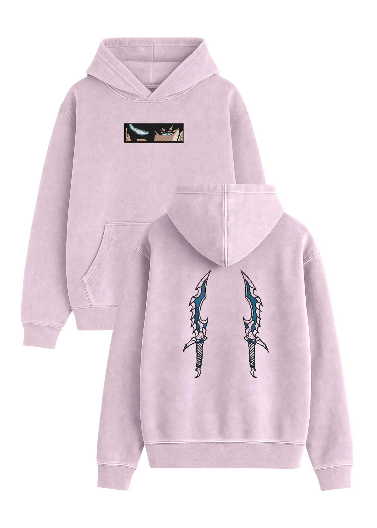 Hoodie Solo Leveling Sung Jin Woo Ojos Y Dagas
