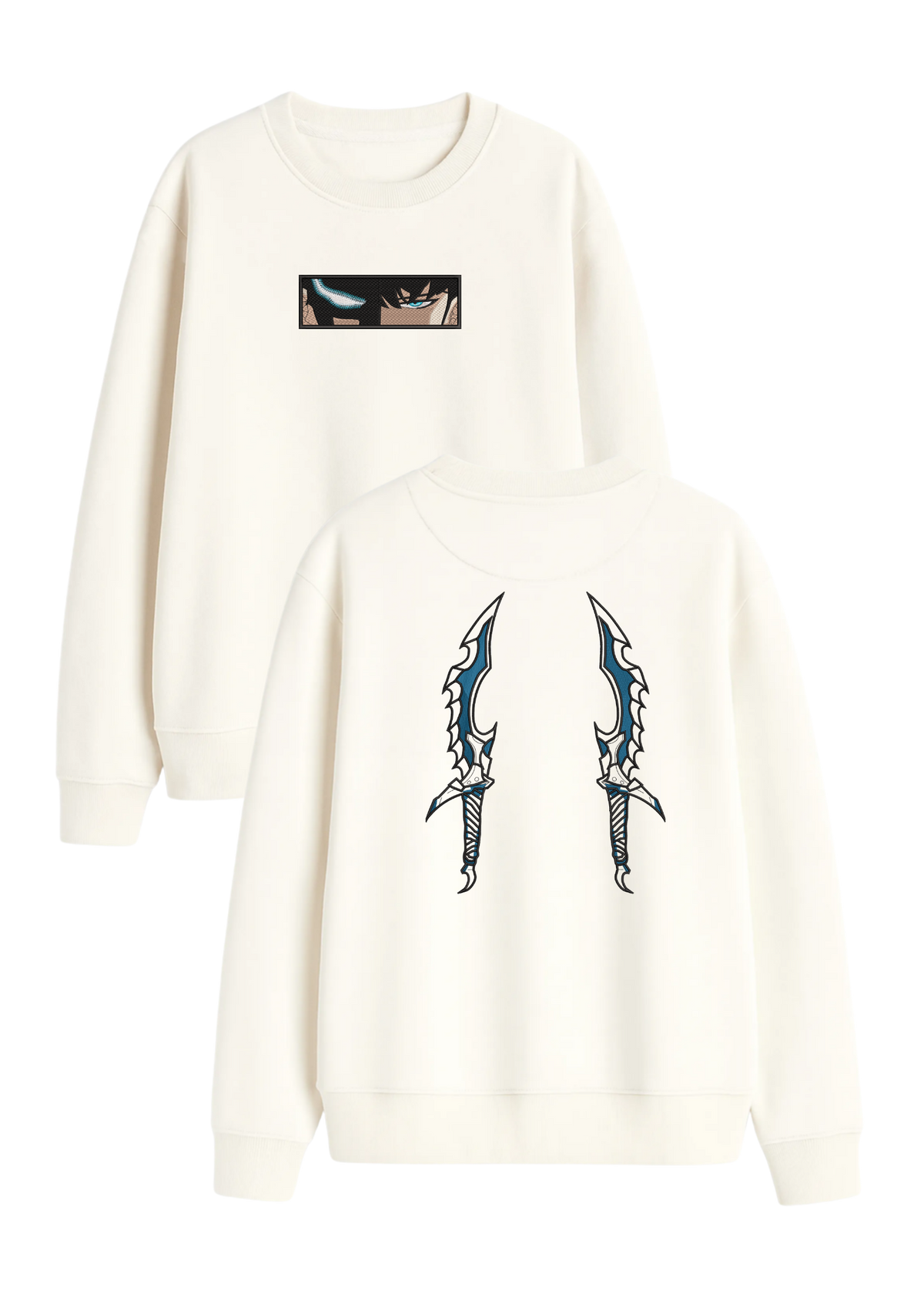 Crewneck Solo Leveling Sung Jin Woo Ojos Y Dagas