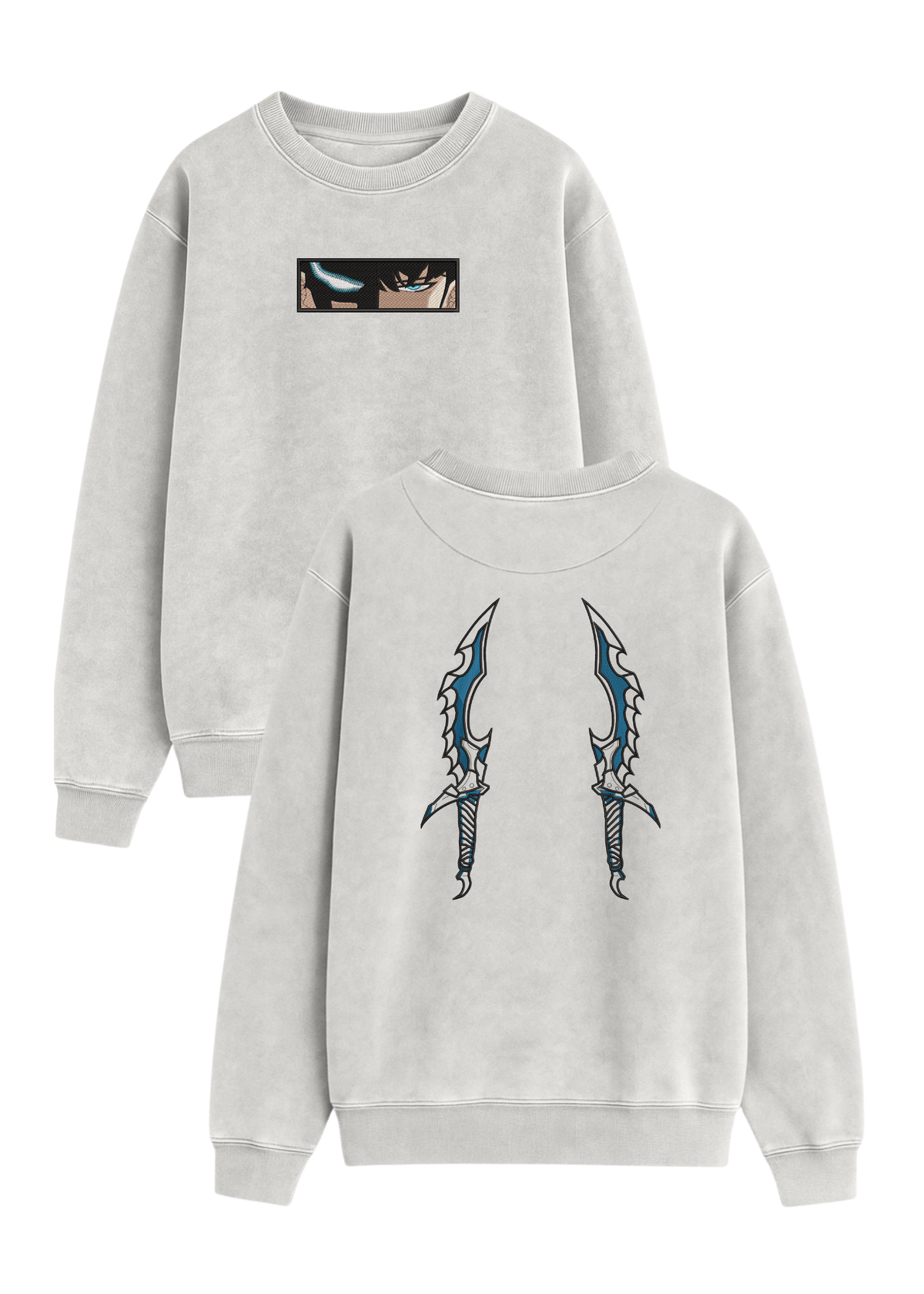 Crewneck Solo Leveling Sung Jin Woo Ojos Y Dagas