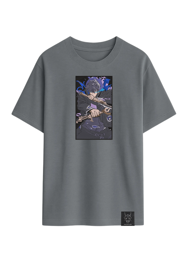 Camiseta Solo Leveling Sung Jin Woo Rectángulo