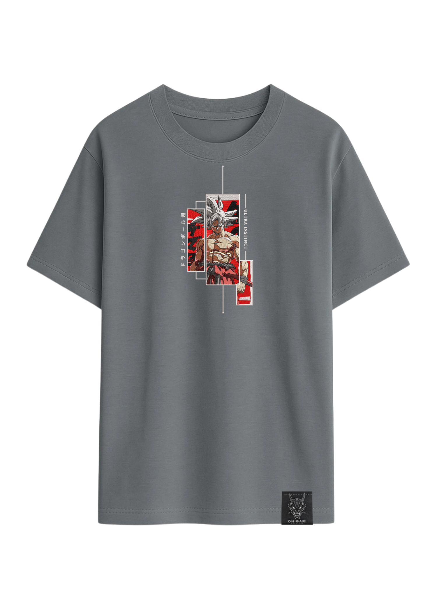 Camiseta Goku Ultra Instinto Recuadros
